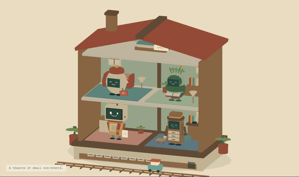 Illustrated sanctuary fallback. The same residents can be visited with the room buttons.
